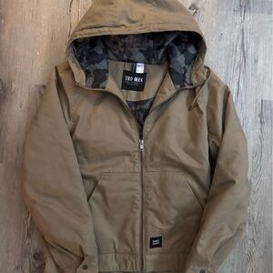 Divided Khaki Hooded Jacket